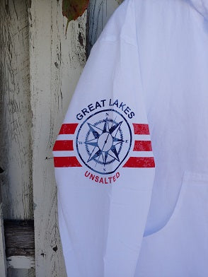 Great Lakes Regatta Flags White Hoodie