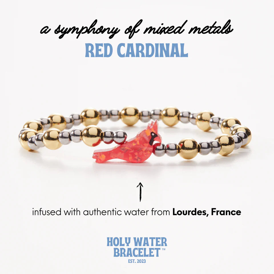 Cardinal Holy Water Bracelet