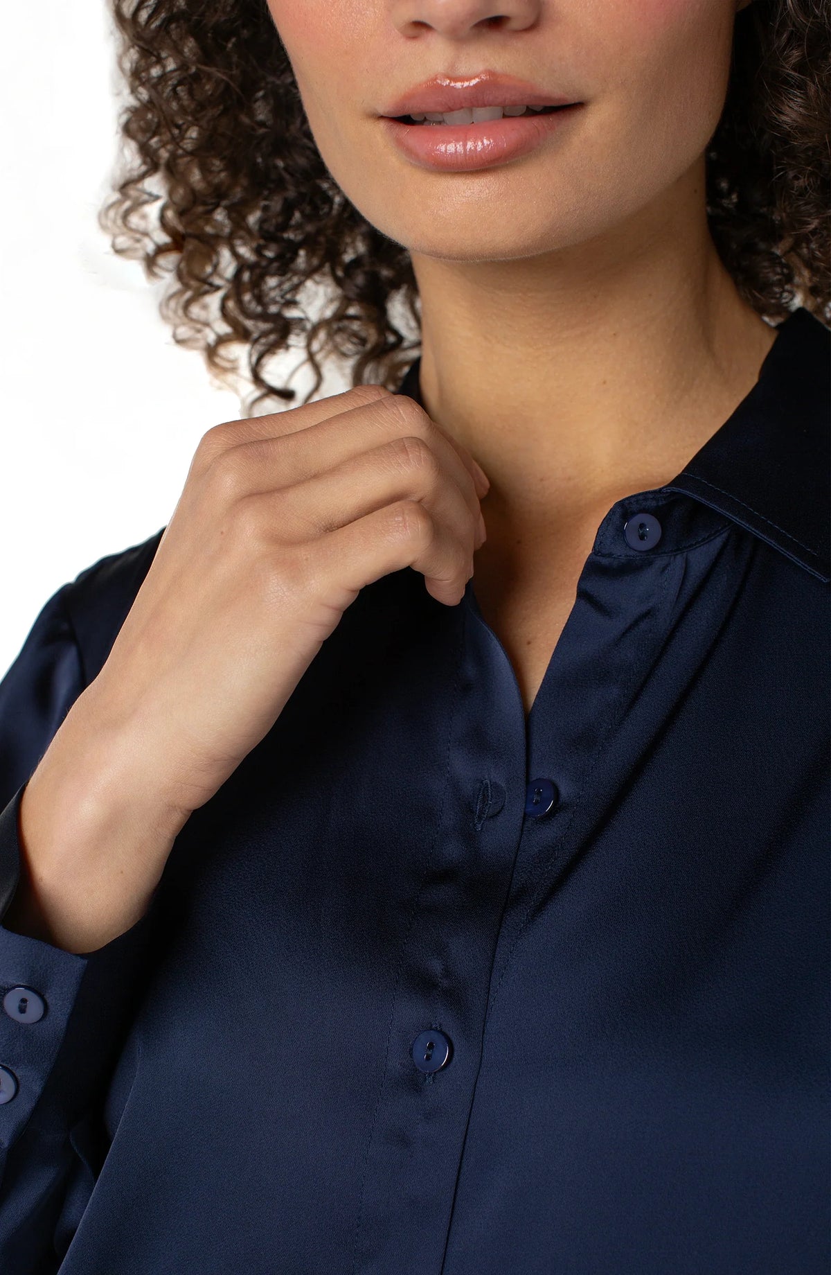 LS Button Front Woven Shirt