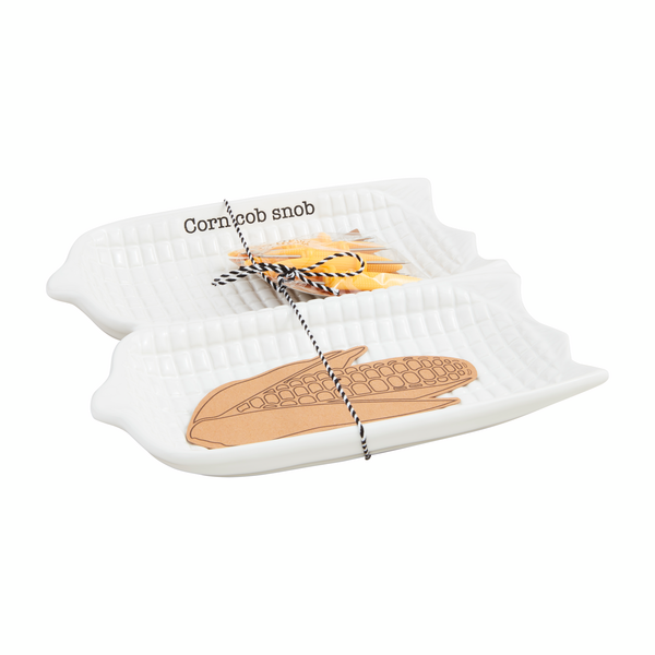 Ceramic Corn Platter Set