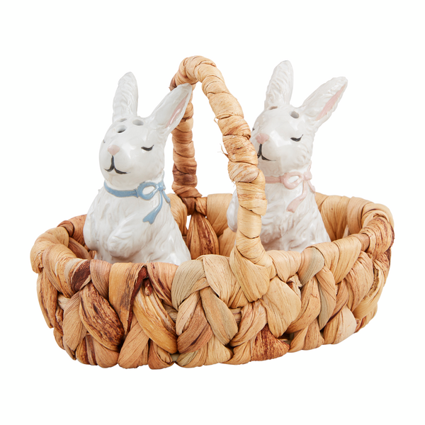 Bunny Salt &amp; Pepper Basket Set