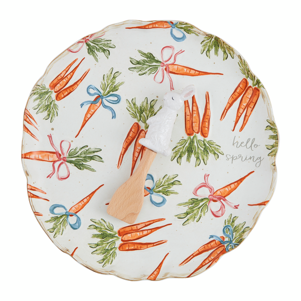 Carrot Round Platter Set