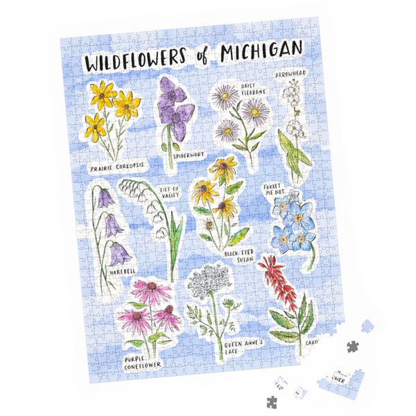 Wildflowers of Michigan 500 Pc. Puzzle