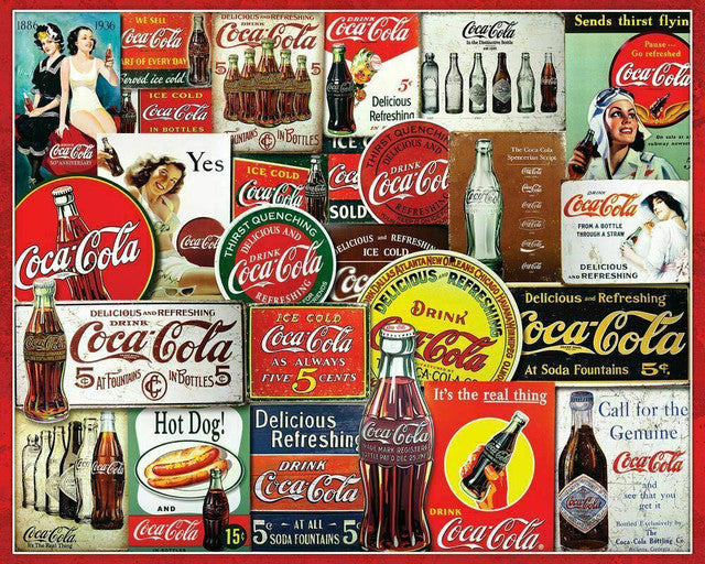 Springbok Coca Cola Tin Signs 1000 pc Puzzle