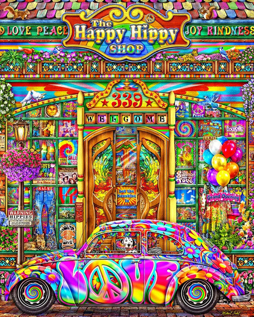 Springbok The Happy Hippy Shop 1000 pc Puzzle