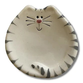 Handmade Ceramic Cat Trinket Dish