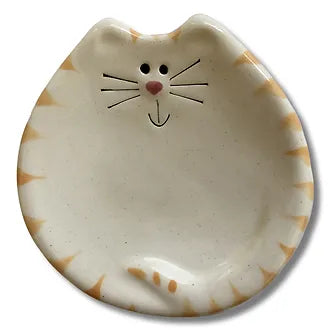 Handmade Ceramic Cat Trinket Dish