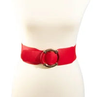 Bridget Gold Ring Wide Elastic Band Belt