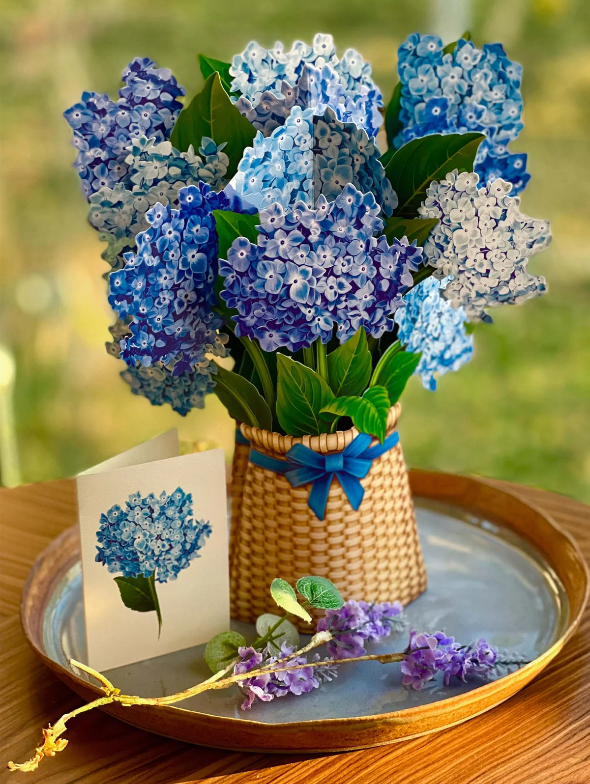 Fresh Cut Paper Standing Flowers Card