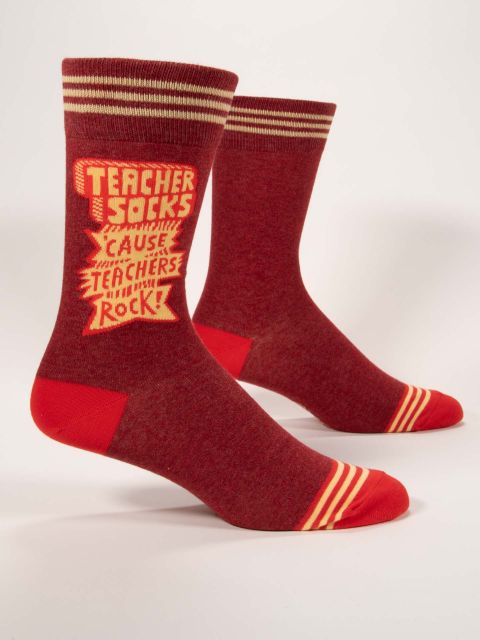 Teachers Rock Men&#39;s Sock