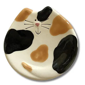 Handmade Ceramic Cat Trinket Dish