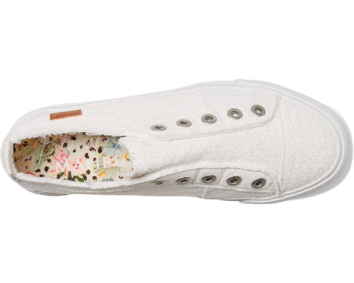 Play White Daisy Smoked Canvas Shoe