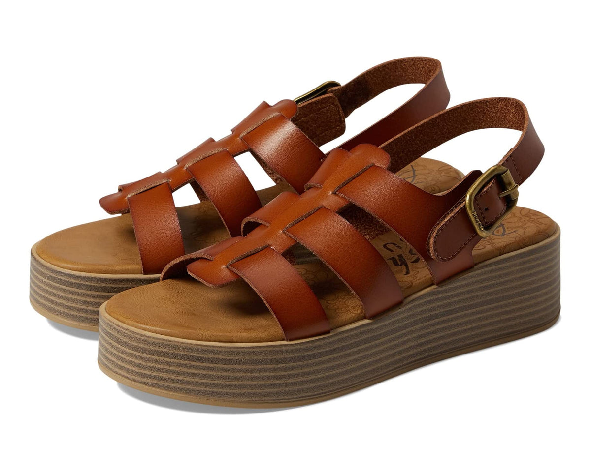 London Platform Sandal Wood Dyecut