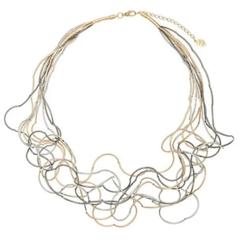 Tritone Curve Chain Necklace
