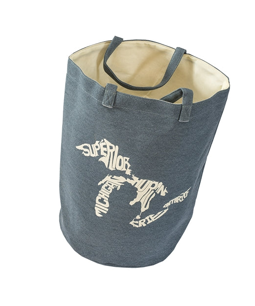 Blue Great Lakes Canvas Bag
