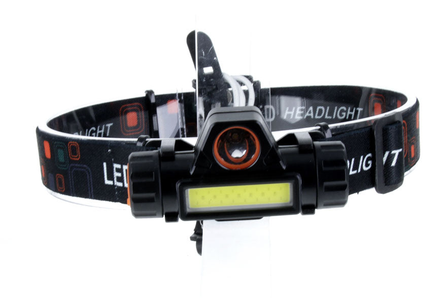 3-In-1 Rechargeable Head Lamp &amp; Flashlight