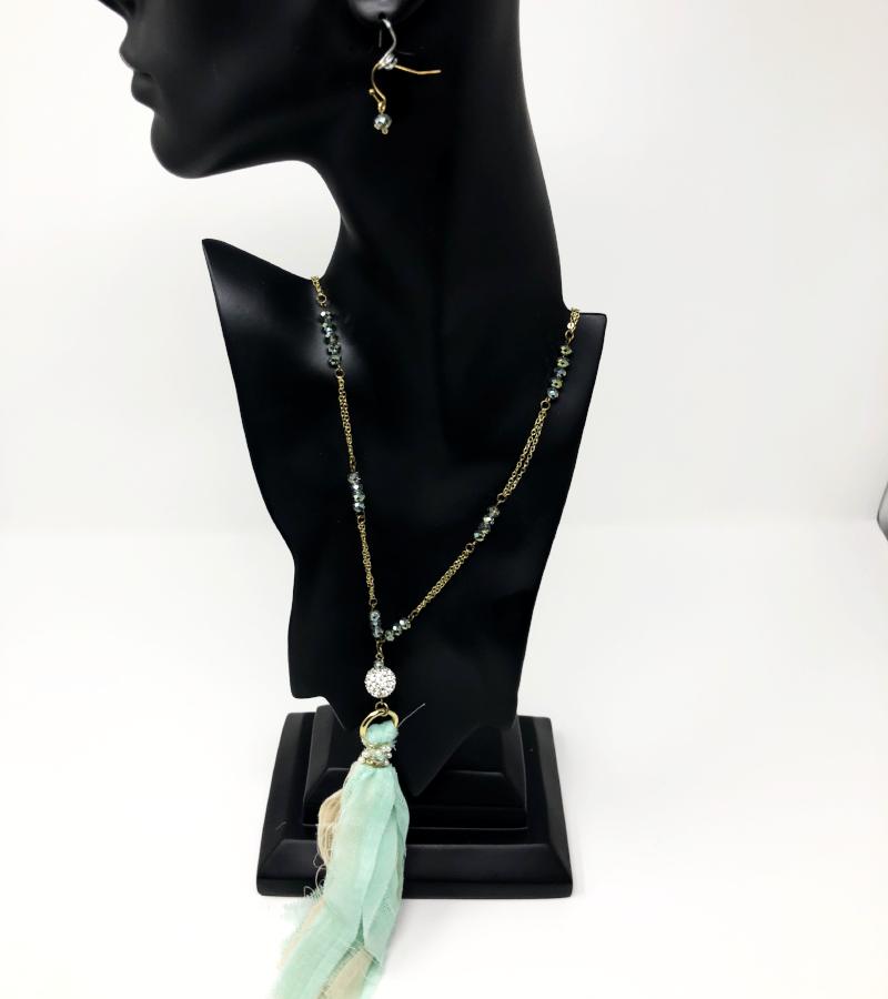 Tassel Jewel Necklace &amp; Earring