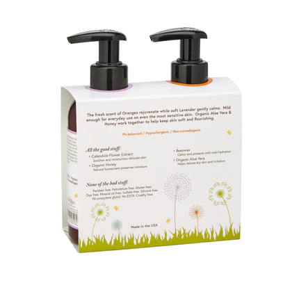Lil&#39; Naked Bee Morning &amp; Night Face &amp; Body Lotion Set