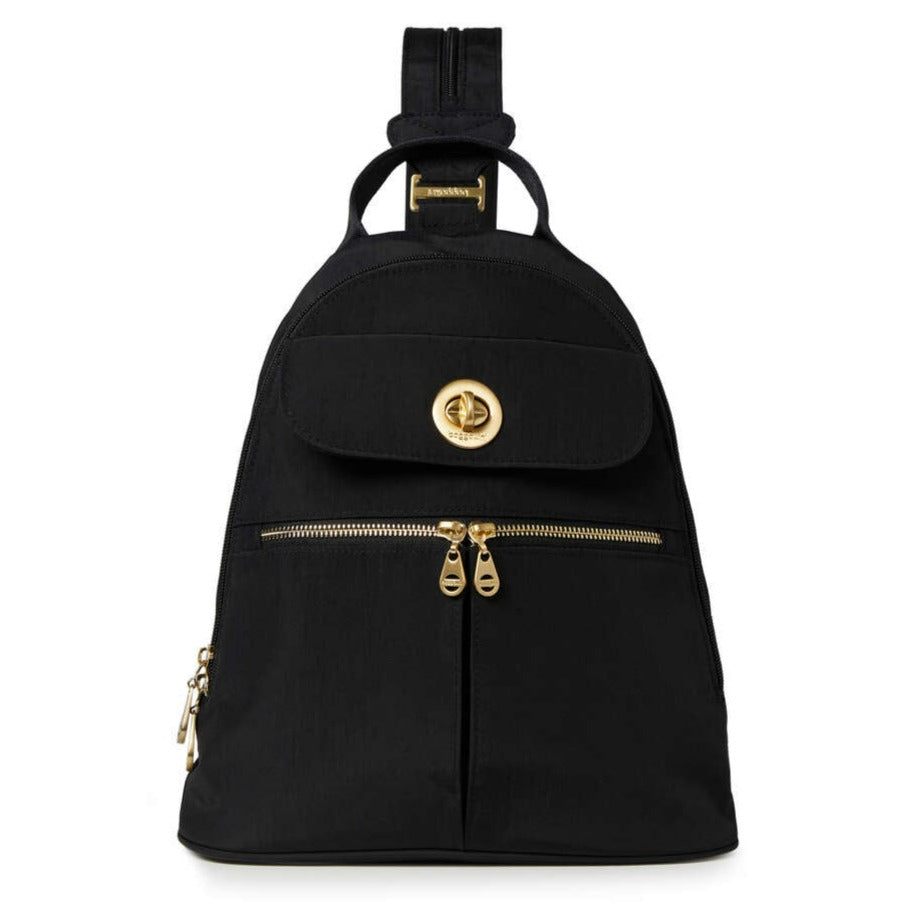 baggallini leather backpack purse Essential Mini for Women - Built-in RFID Card Holder protected wristlet Baggallini Soho Backpack - Travel
