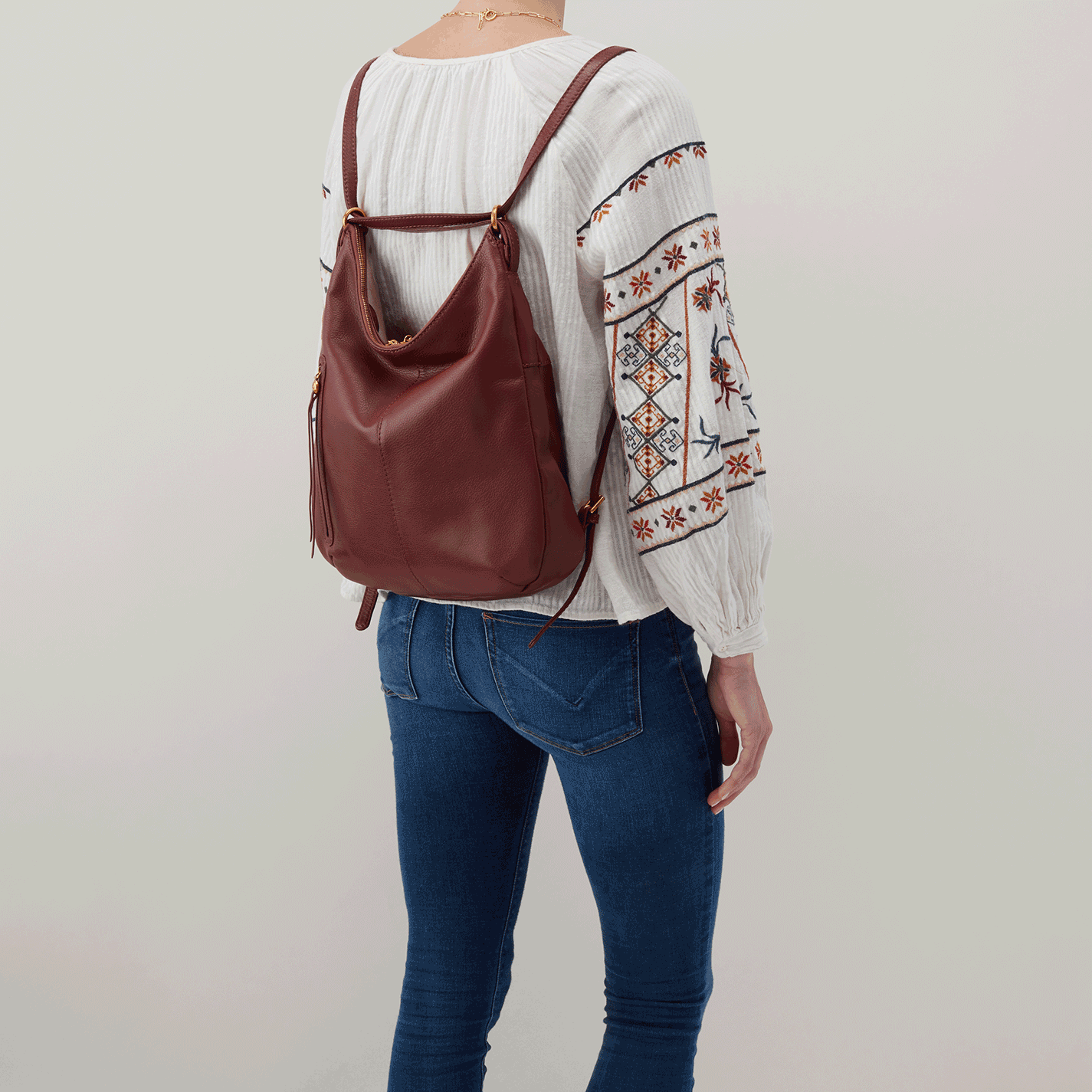 Merrin Convertible Backpack Hobo - My Secret Garden