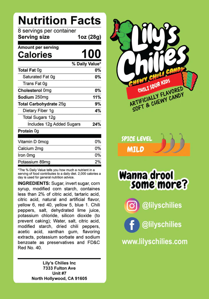Lily&#39;s Chilies Chewy Chili Gummies