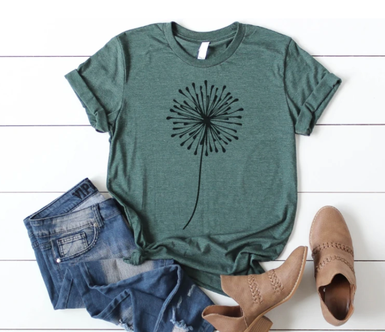 Make A Wish Dandelion Flower T-Shirt