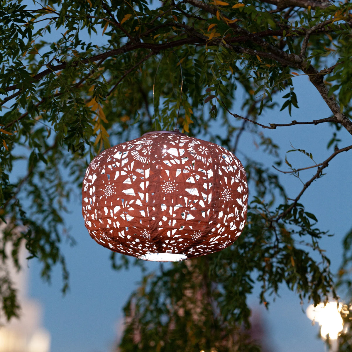11&quot; Soji Stella Square Sunflower Lantern