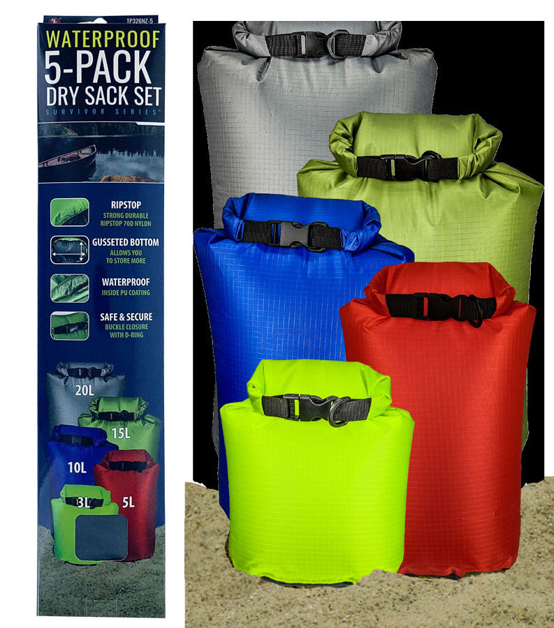5 Pack Dry Sack Set