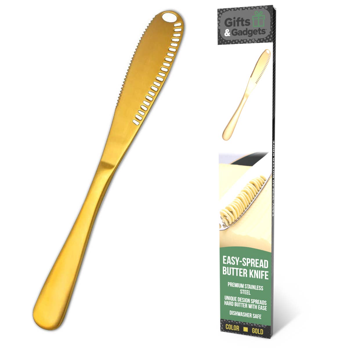 Easy Spread Butter Knife Gold