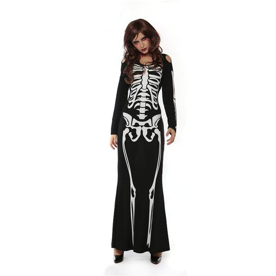 Black Long Skeleton Dress