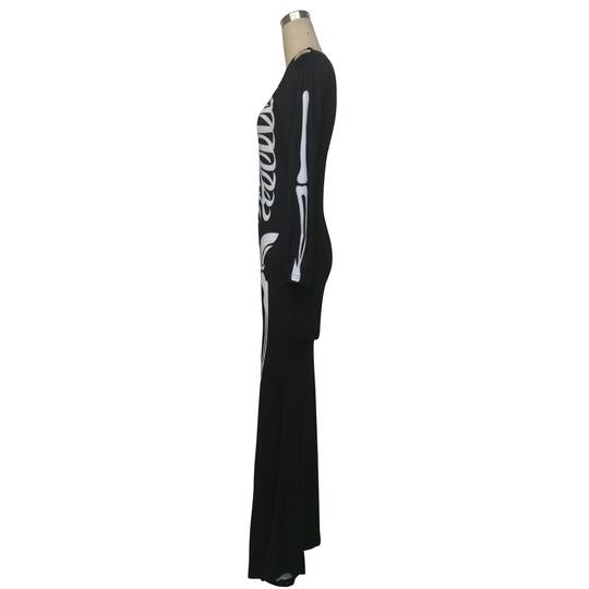 Black Long Skeleton Dress