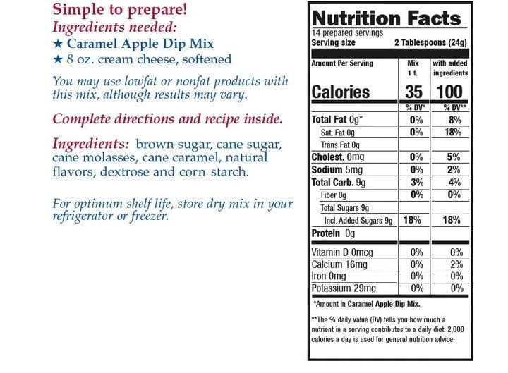 Caramel Apple Dip Mix