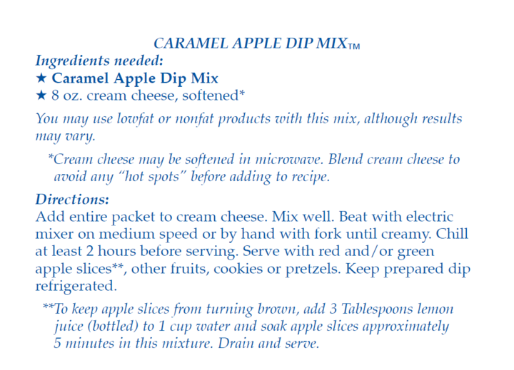 Caramel Apple Dip Mix
