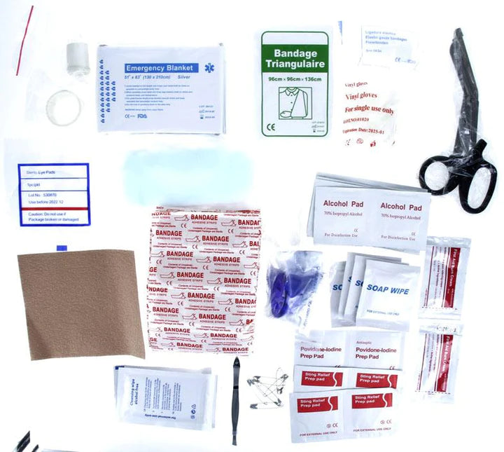 100pc First Aid Kit In Waterproof Case