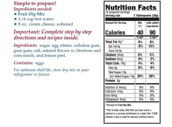 Fruit Dip Mix