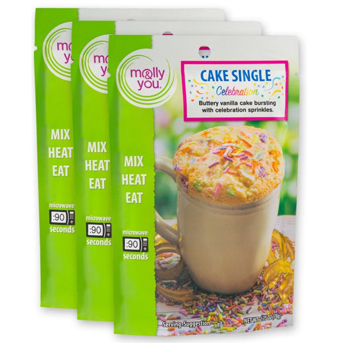 Cake Singles Microwave Mix