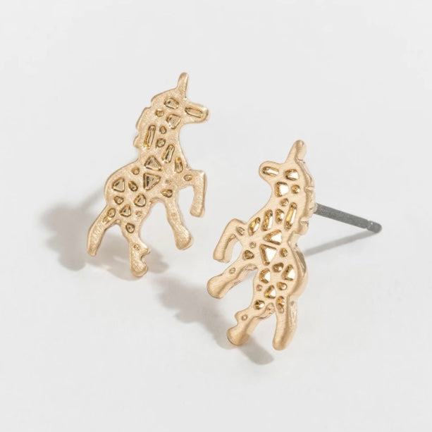 Unicorn Stud Bud Earrings