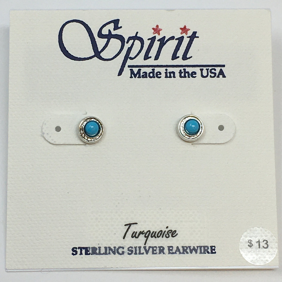 Turquoise Simple Stone Stud Earring Spirit