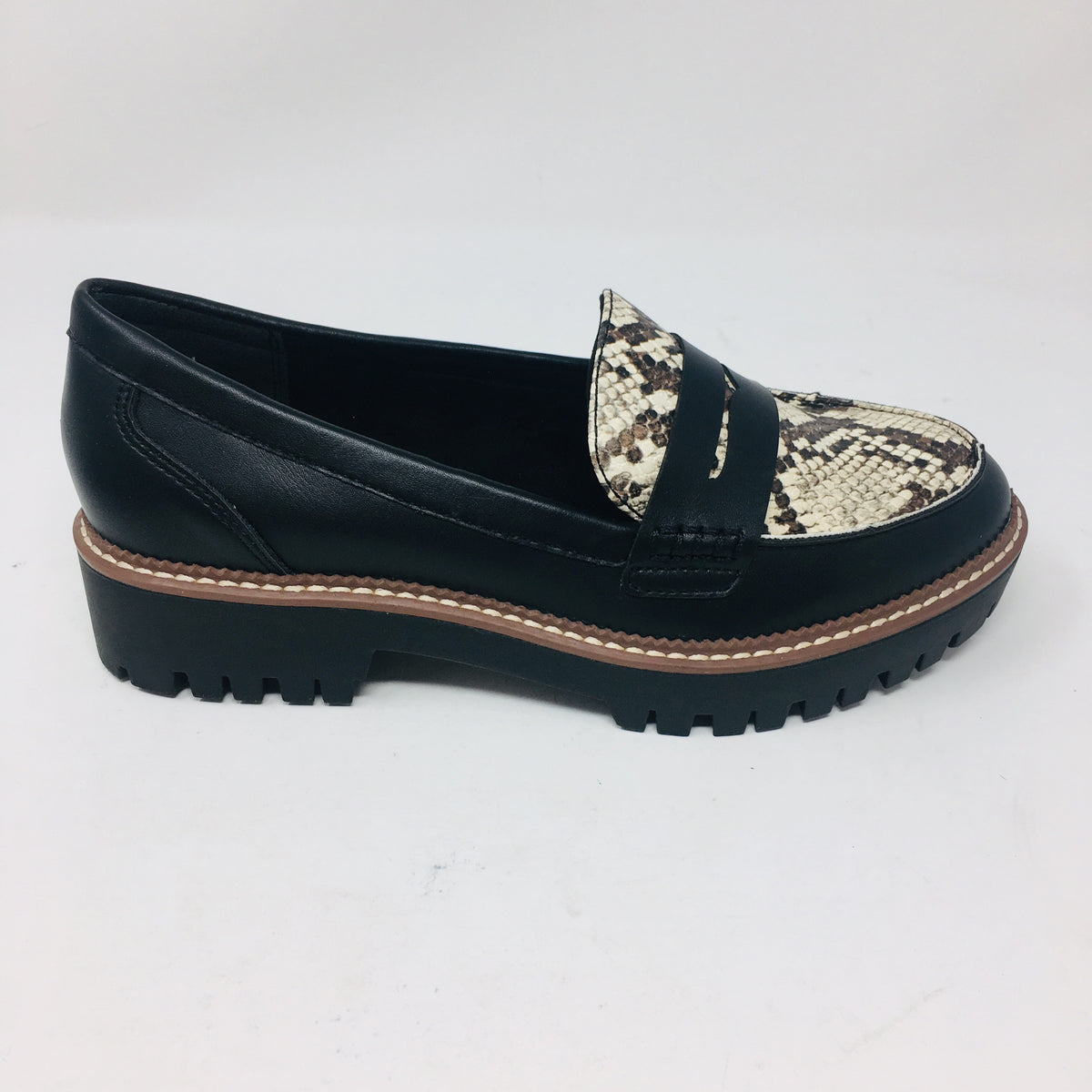 Paris Black/Snake Skin Shoe