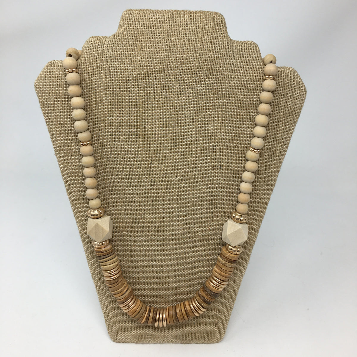Wood Beaded Necklace
