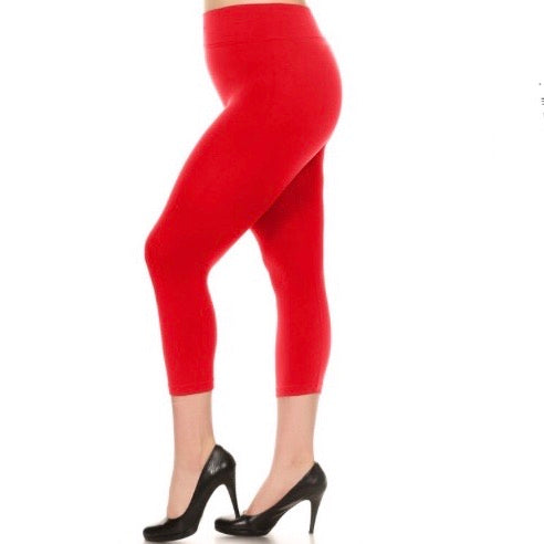Yelete Capri Leggings Plus Size