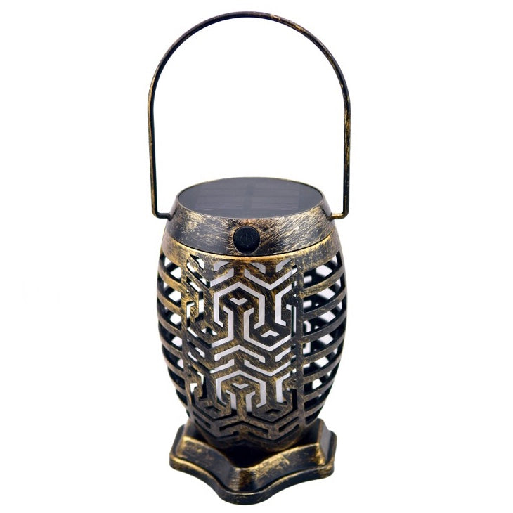 6&quot; Solar Flicker Flame Lantern- Zen