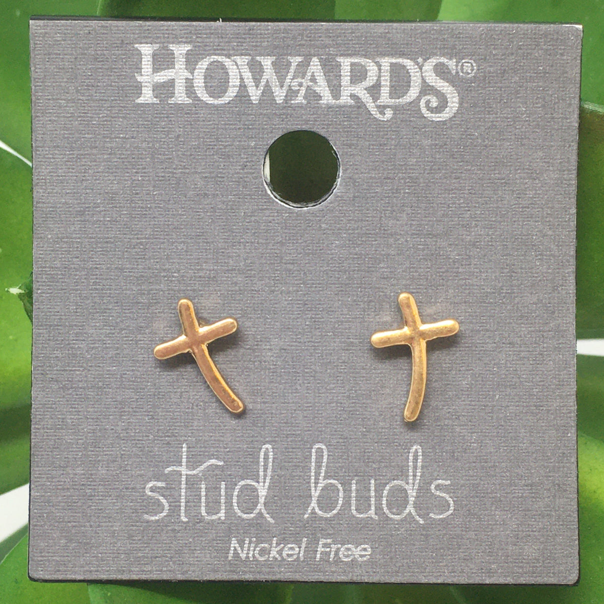 Cross Stud Buds Earrings