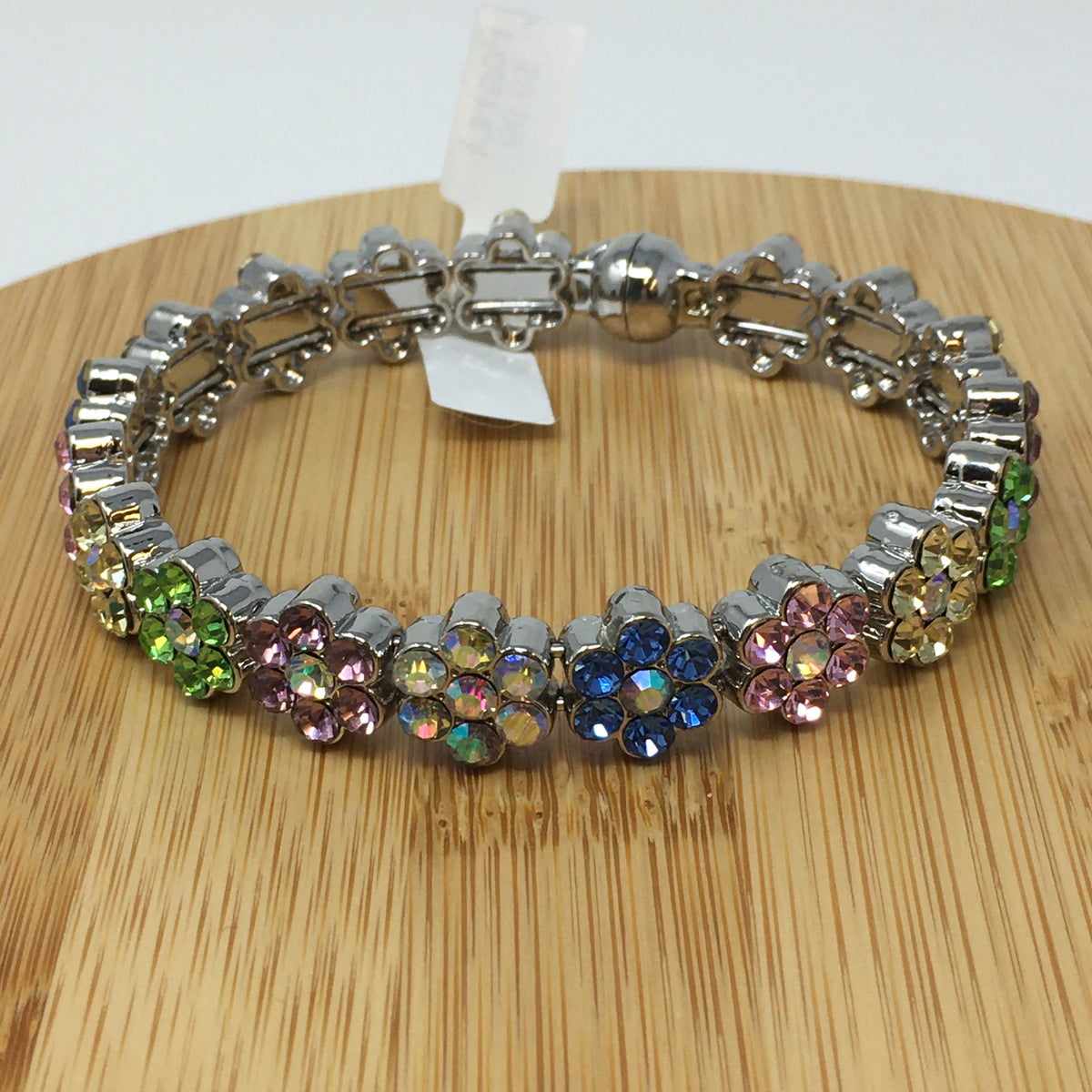 Magnetic Closure Rhinestone Bracelet