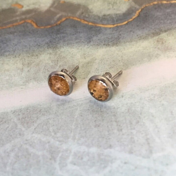 Great Lakes Sand Stud Earrings