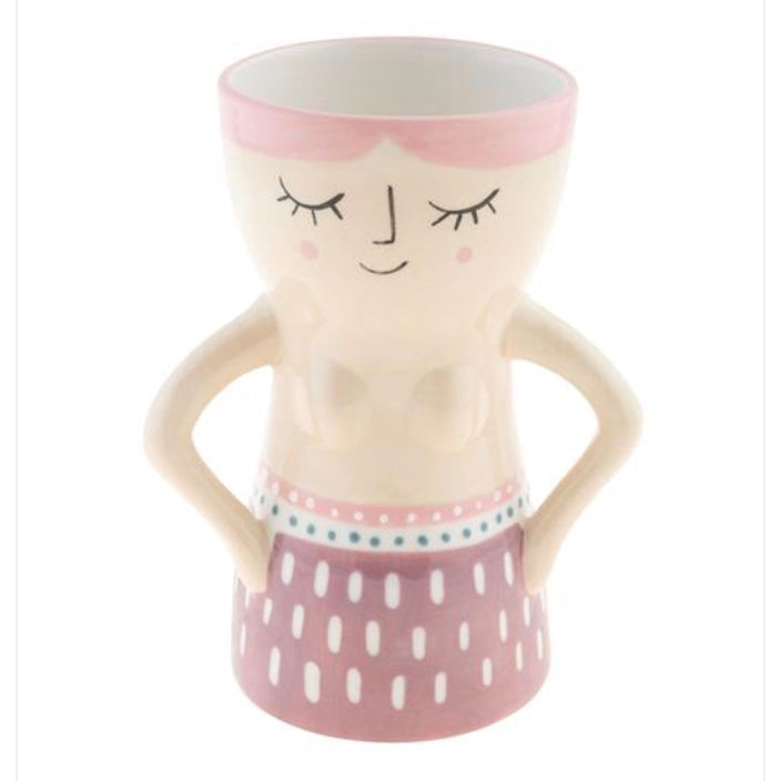 Reyna Busty Lady Vase