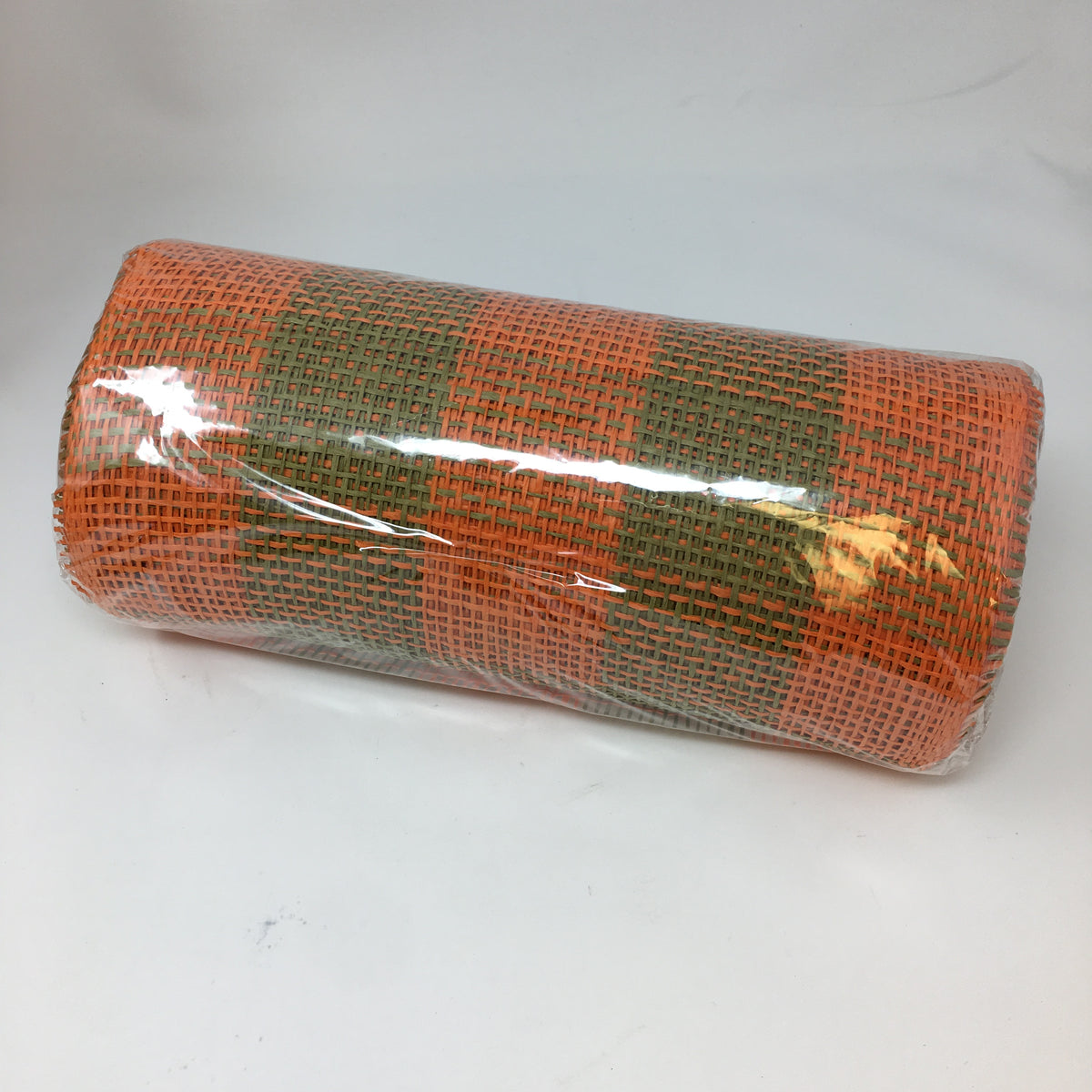 Orange/Green Woven Check Paper Mesh 10x10