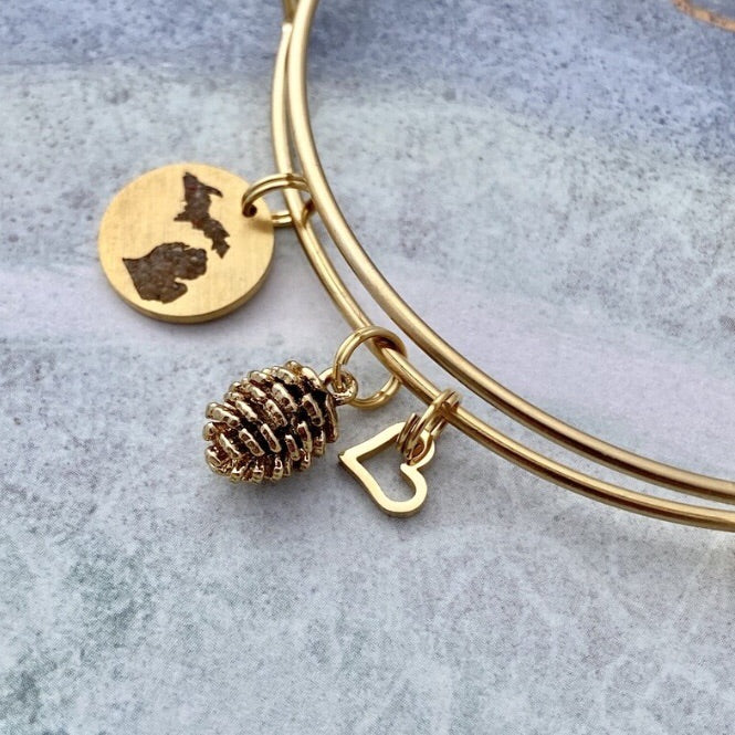 Pinecone Michigan Sand Cutout Bracelet