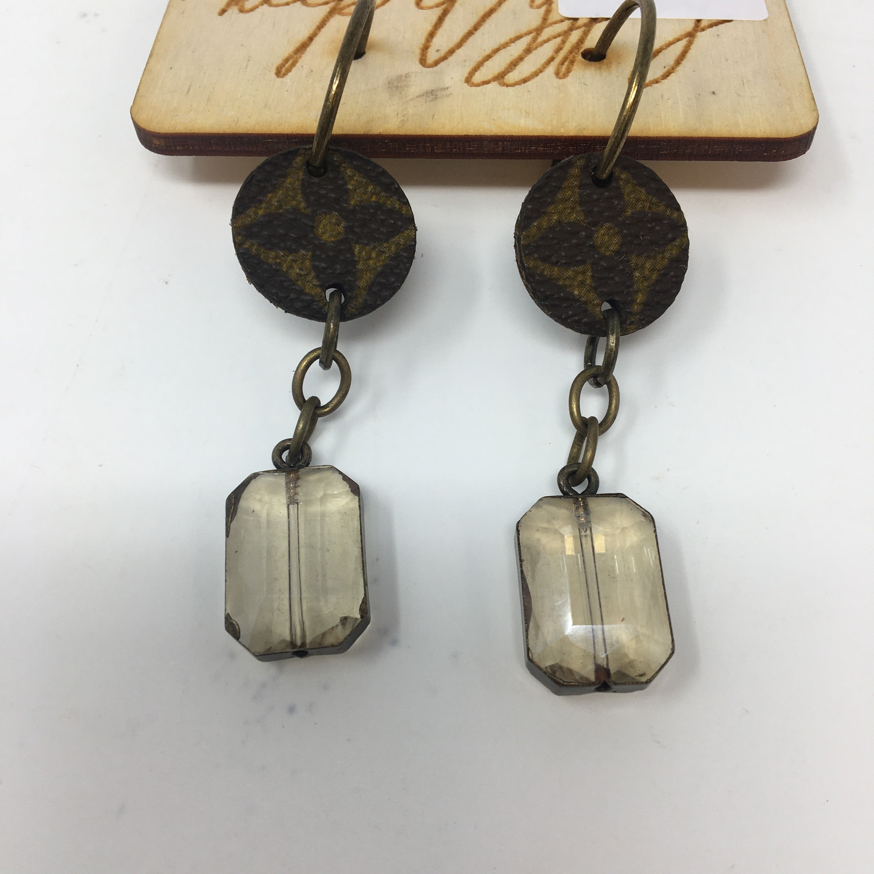 vuitton monogram earrings