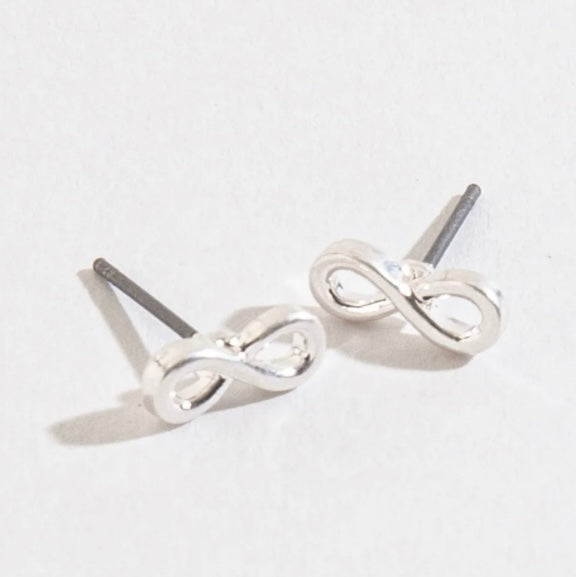 Infinity Stud Bud Earrings